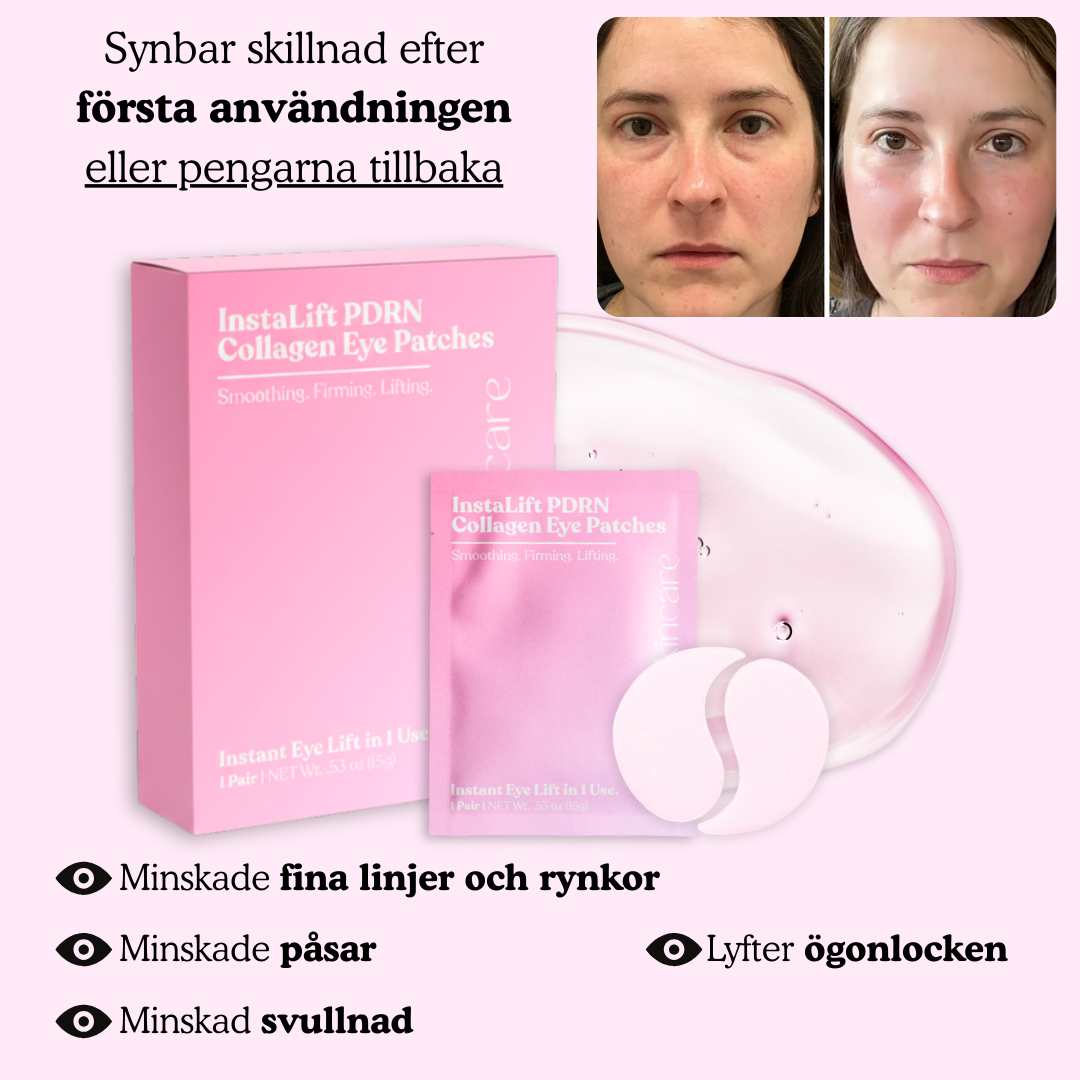 Omedelbar Lyft PDRN & Kollagen Ögonpatches (Paket om 8)